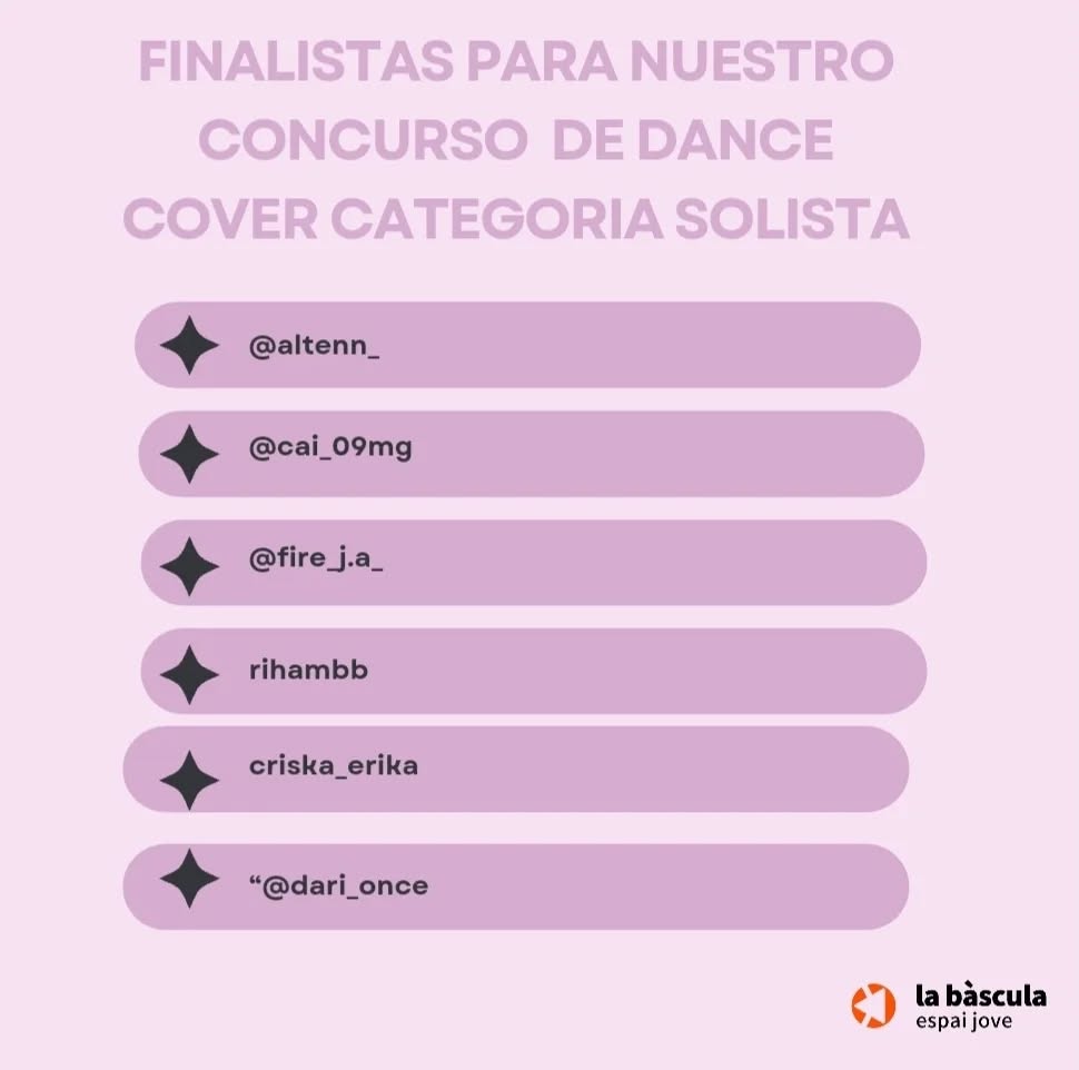 admisiones para baile individual